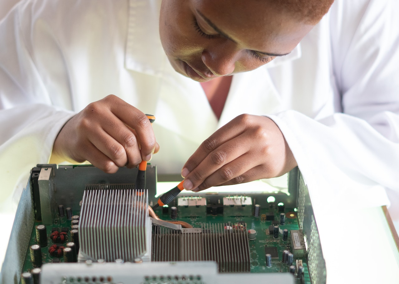 arbeiten am motherboard